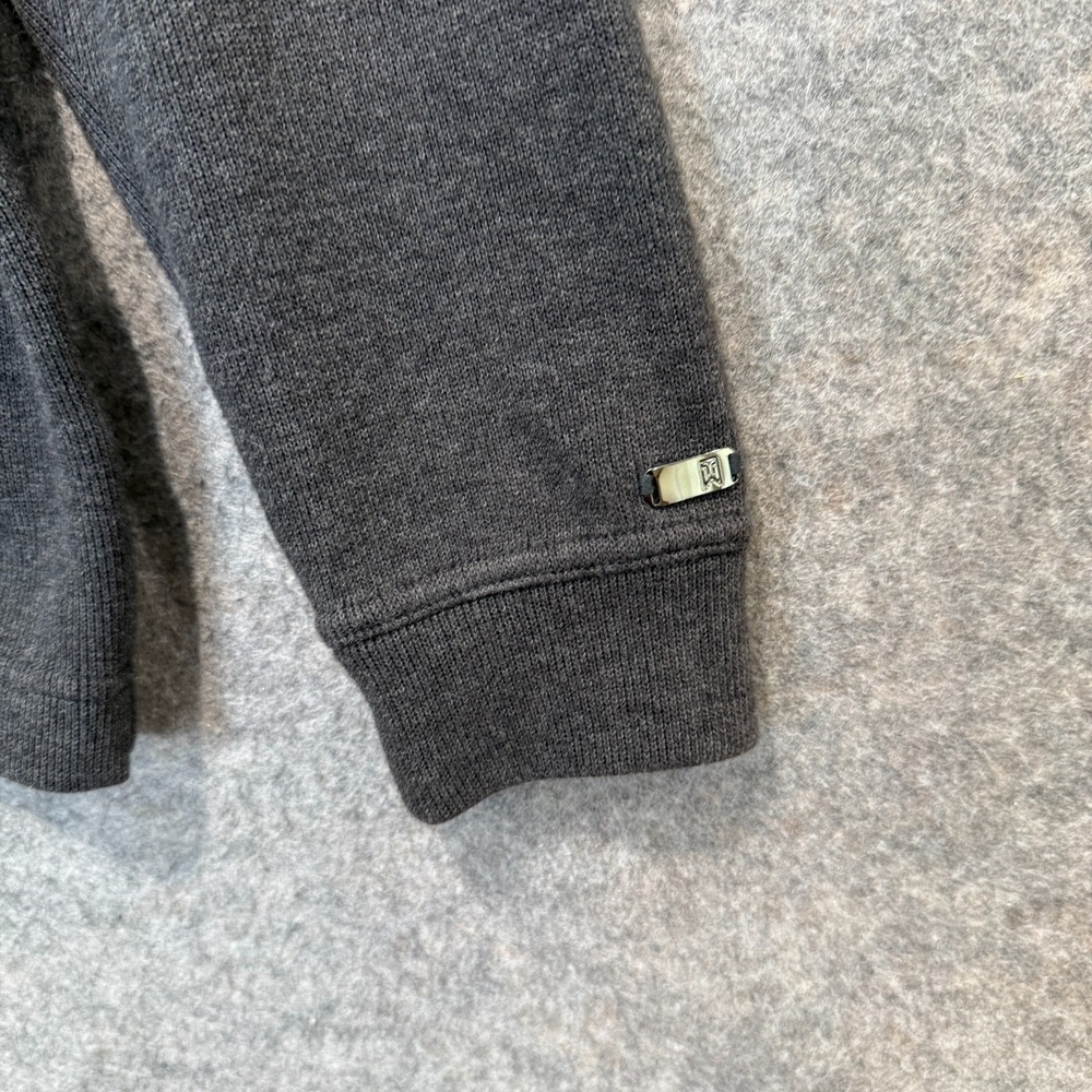 Tiger Woods Collection Quarter Zip Sweater Mens XL Gray Knit Mock Golf - Picture 2 of 13